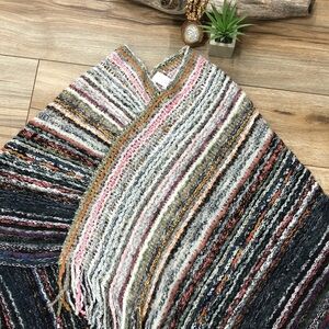 Pinklicious Boho Bohemian Colorful Poncho